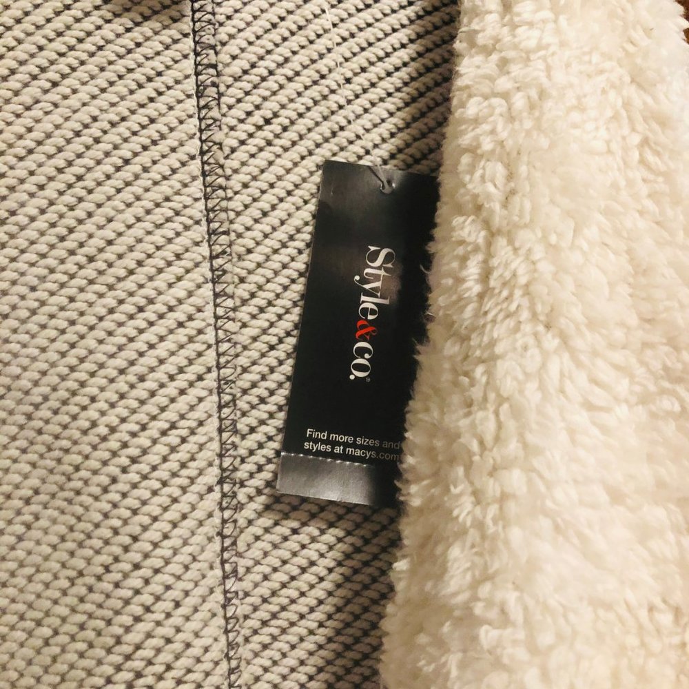 Style&CO Mixed Texture Jacket - Picture 4 of 6